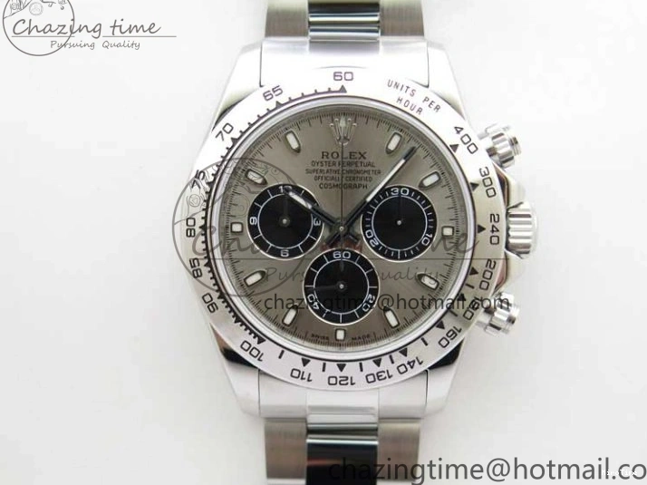 MiroTime 0409 SoftTouch Daytona 116509 KKF 1:1 Best Edition 904L Steel Gray Dial on SS Bracelet A 2459